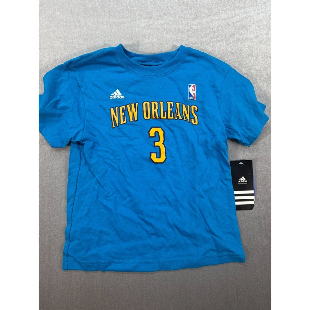 New Adidas NBA New Orleans Hornets Chris Paul Shirt Blue Size LG (7) CHILD